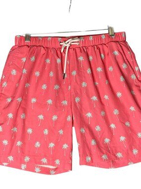 Mosmann Australia Men's Swim Shorts Palm Tree Print Size Med Good Cond.